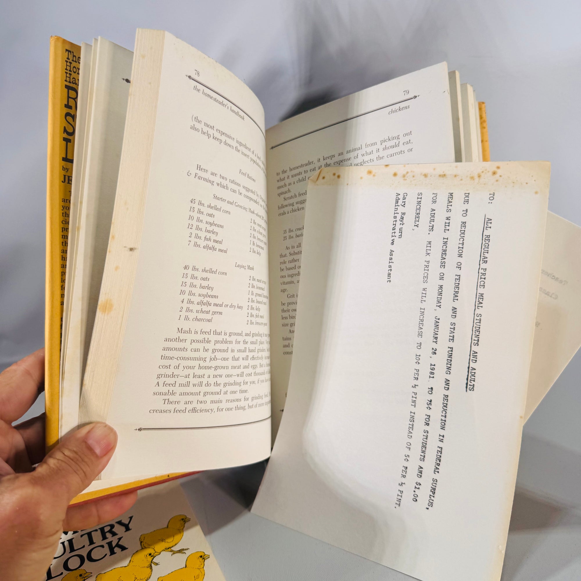 Homesteading & Poultry Care Guides — Raising Small Livestock (1970s) — Jerome D. Belanger | 2-Book Set with The Family Poultry Flock, Farming/Backyard Livestock