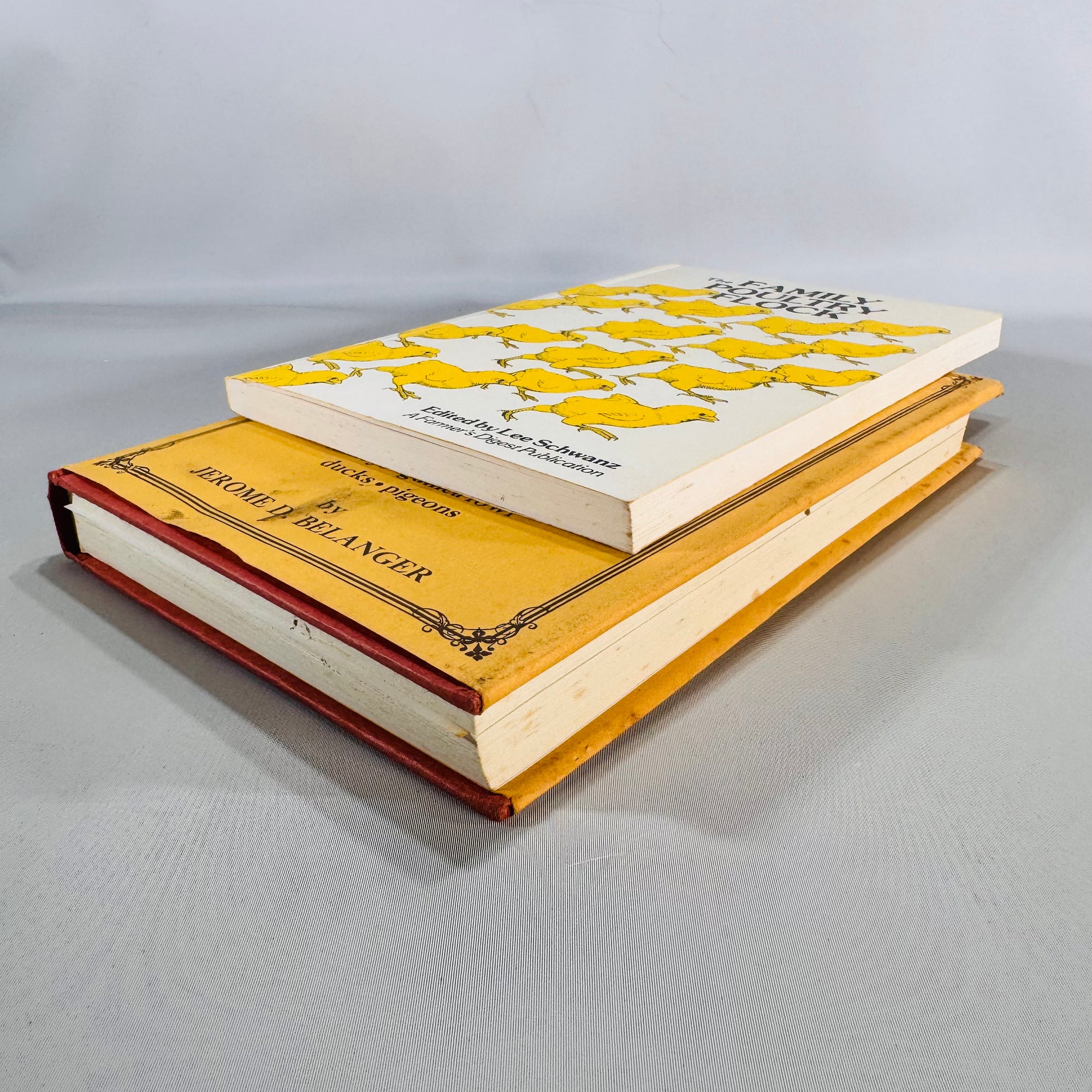 Homesteading & Poultry Care Guides — Raising Small Livestock (1970s) — Jerome D. Belanger | 2-Book Set with The Family Poultry Flock, Farming/Backyard Livestock