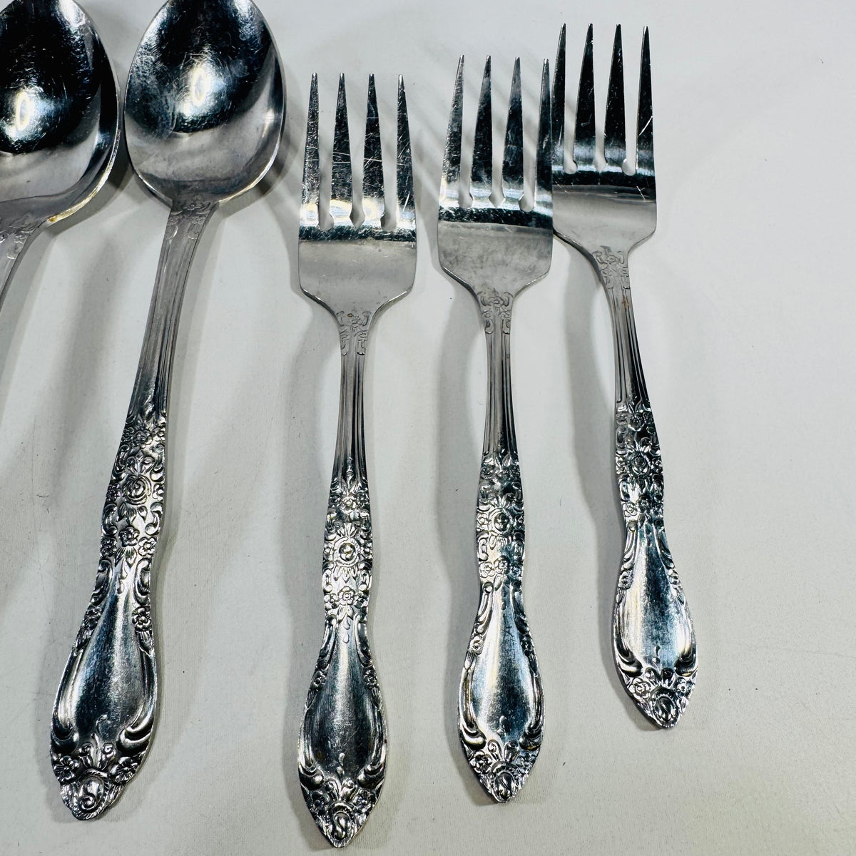 Northland Carolina Stainless Flatware Lot of 8 Spoons Forks Korea
