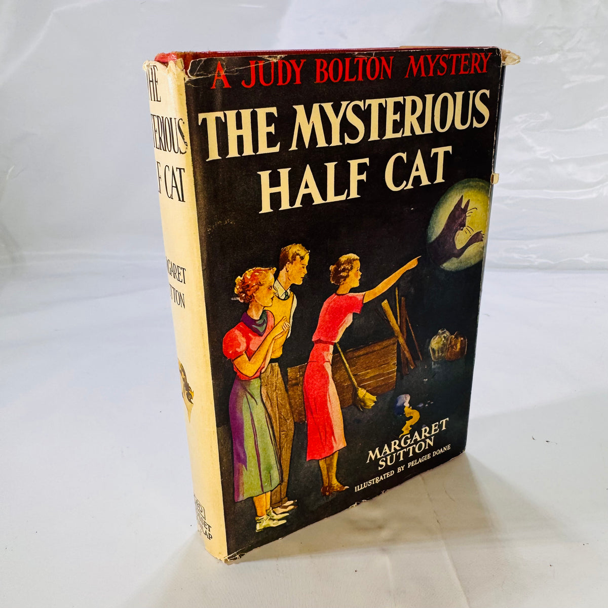 The Mysterious Half Cat by Margaret Sutton illustrated by Pelagie Doane 1936 Grosset &amp; Dunlap