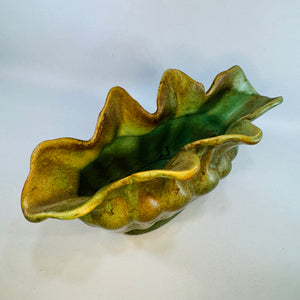 Artistic California 500 Pottery Planter Vase Vintage Whittier California Green Mottled Planter Mid Century