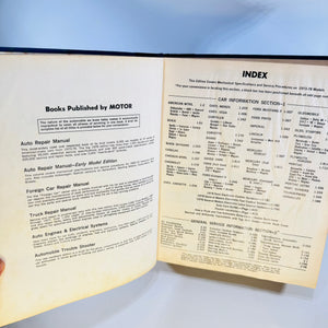 Motor Auto Repair Manual 1978 41st Edition First Printing