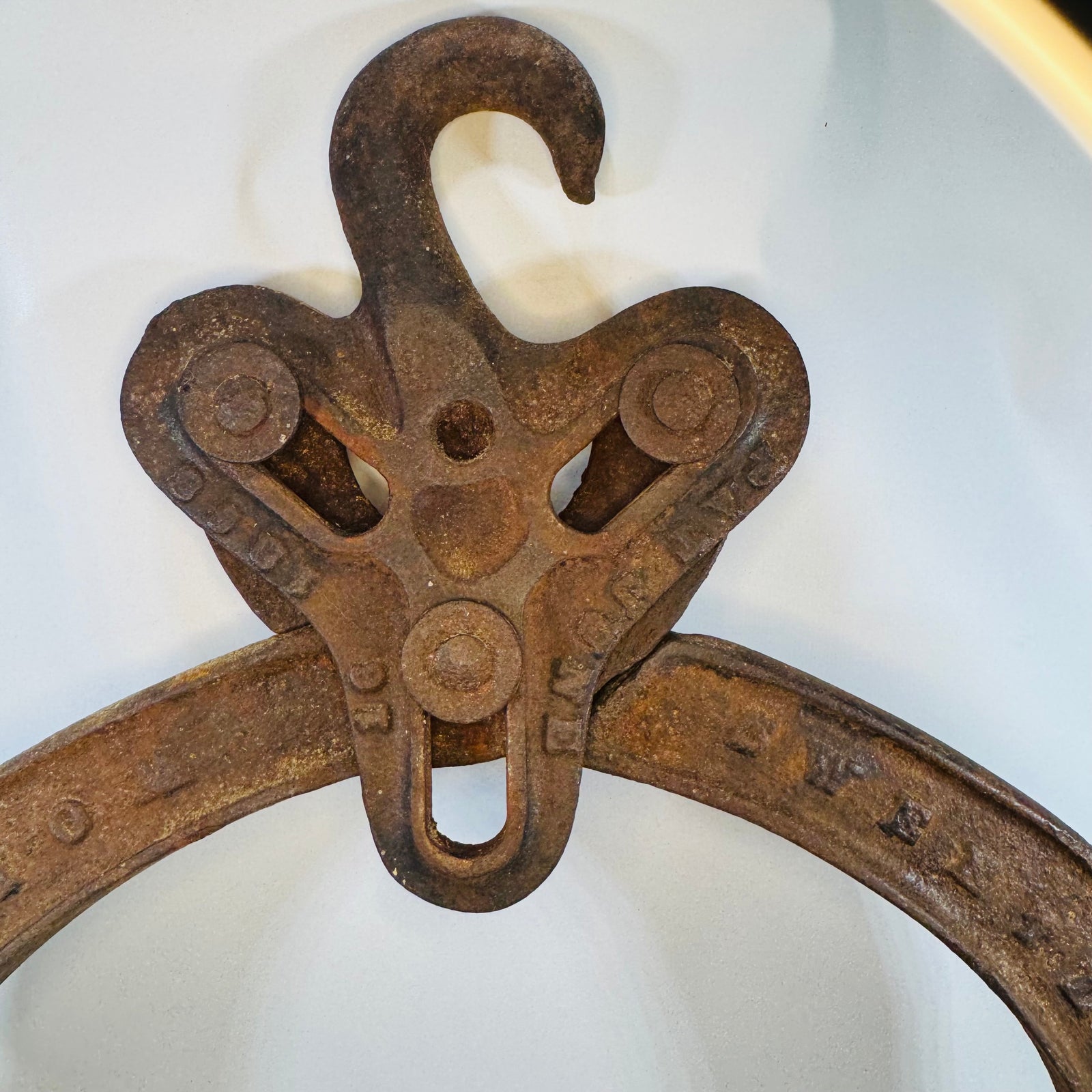 Antique Sweetland's Wolverine Grapple Hay Hook Cast Iron Barn Tool Primitive Farm Decor Agricultural Salvage