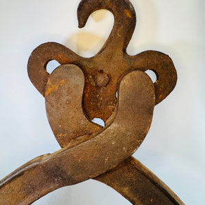 Antique Sweetland's Wolverine Grapple Hay Hook Cast Iron Barn Tool Primitive Farm Decor Agricultural Salvage