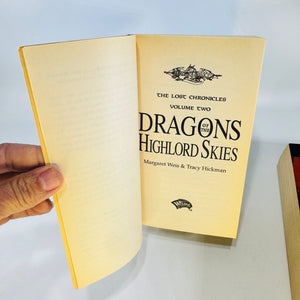Dragonlance Lost Chronicles Vol. 1 & 2 Weis Hickman Paperbacks