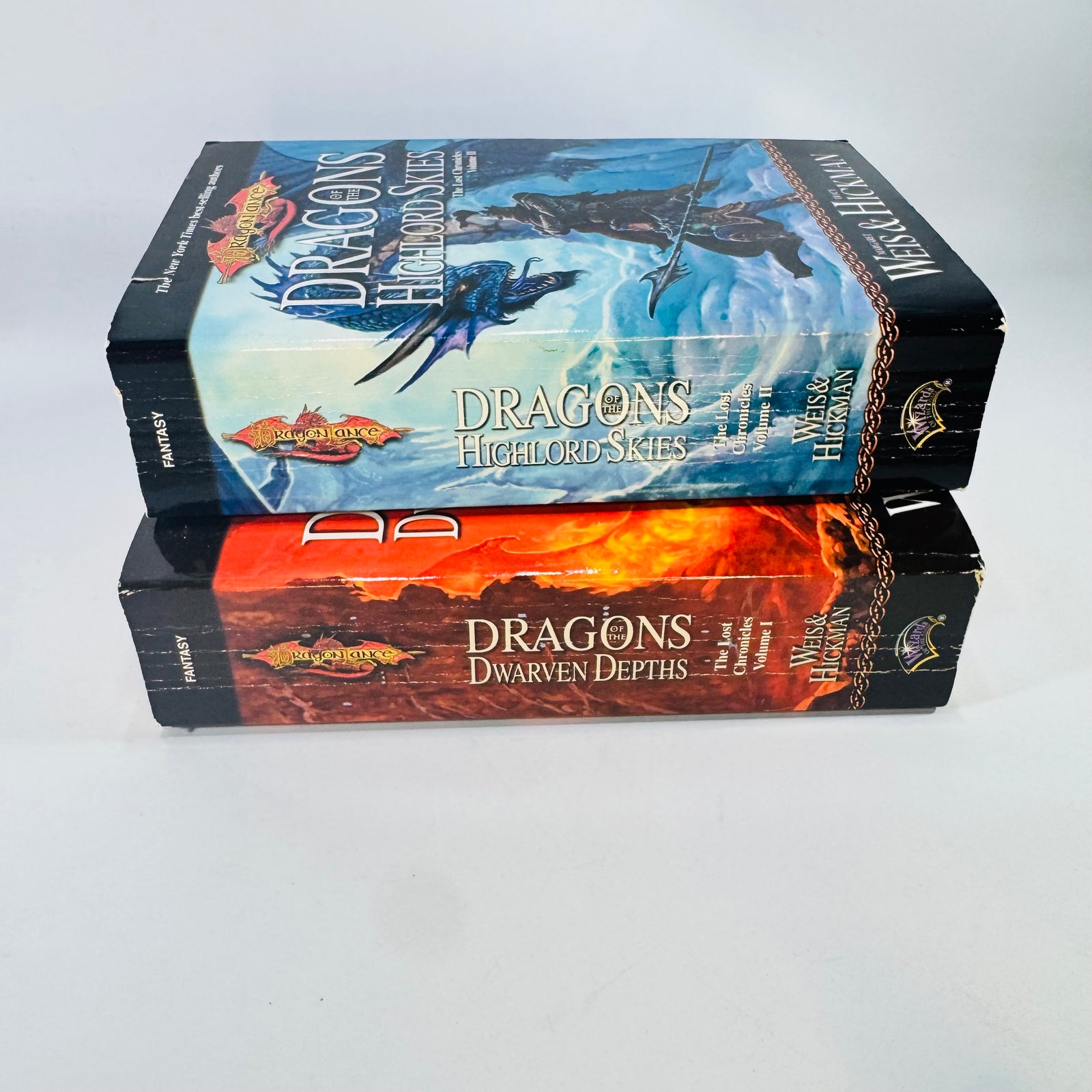 Dragonlance Lost Chronicles Vol. 1 & 2 Weis Hickman Paperbacks