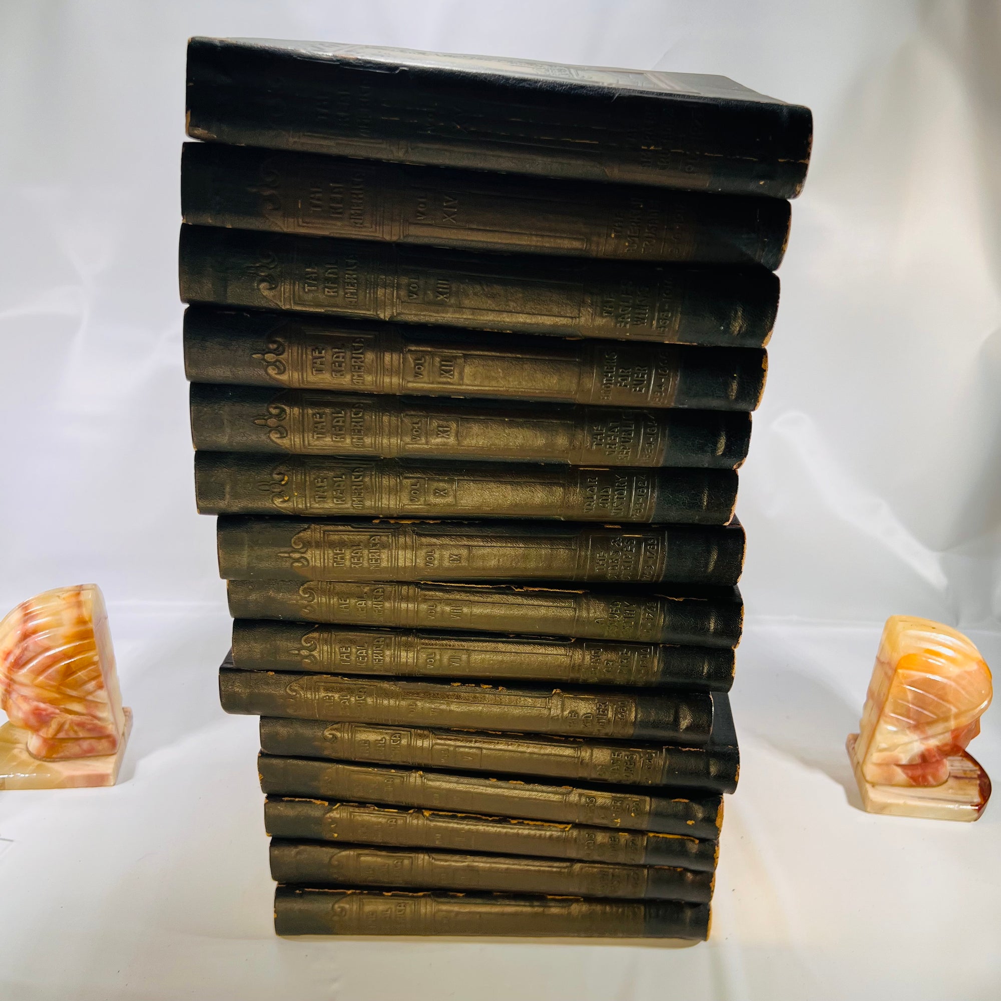 The Real America in Romance Complete in 13 Volumes 1909 & The American Crusade 2 Volumes 1927 Art Edition William Wise & Company