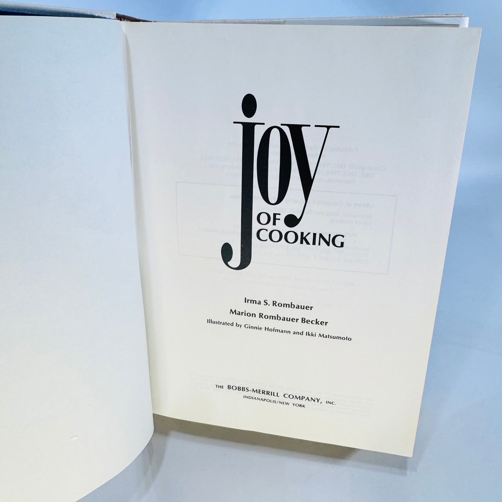 Joy of Cooking 1975 Rombauer Becker Hardcover with Dust Jacket