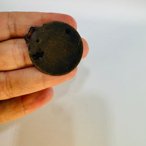 Vintage Golden Shell Oil Watch Fob Shell Gas Advertising Pocket Watch Medal 1930s 1940s