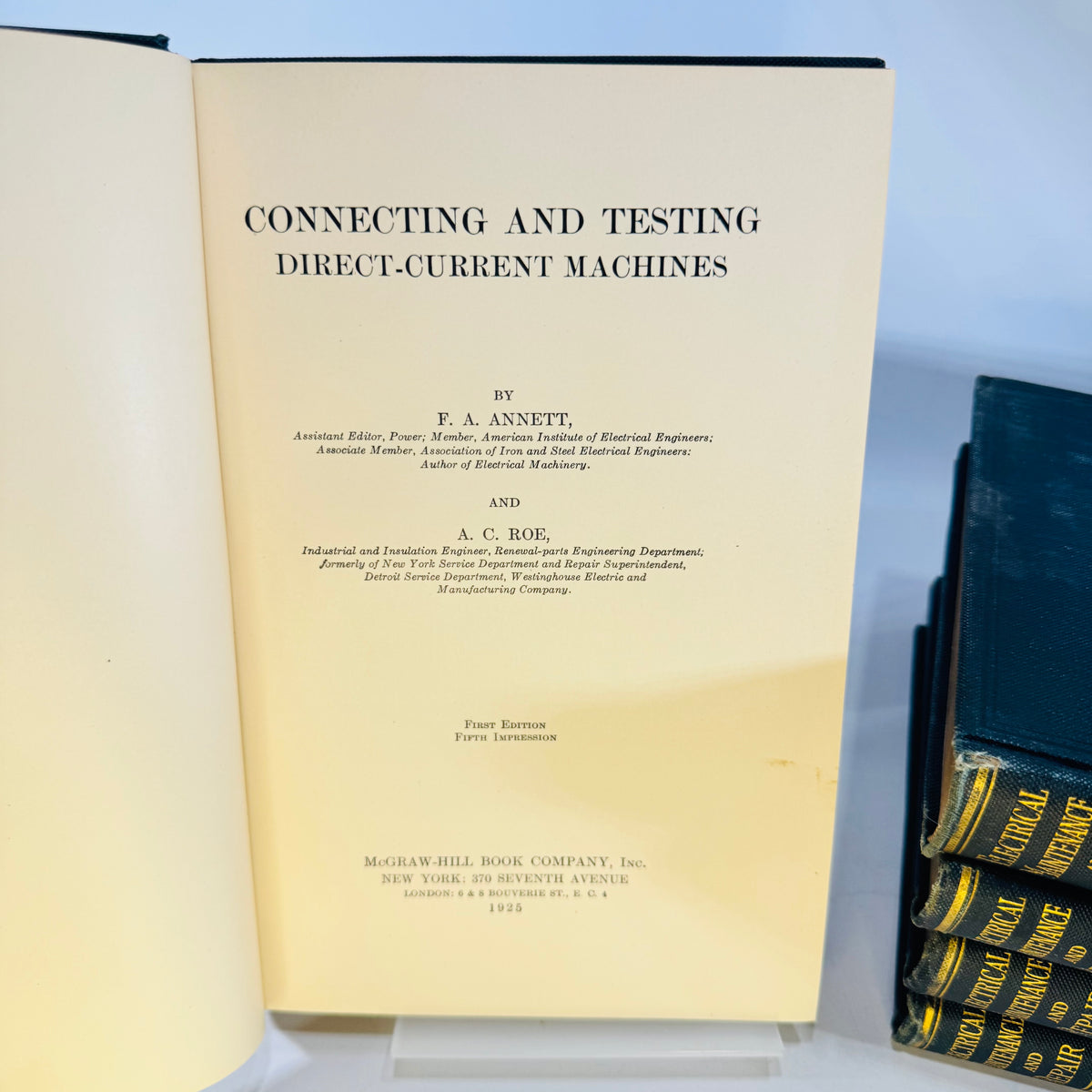 Vintage Electrical Engineering Book Set | McGraw-Hill 1913–1921 | 5 Volumes