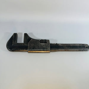 Vintage Billings & Spencer Model G Adjustable Auto Wrench, 11 Inch Hartford CT Tool, Early Mechanic Shop Wrench
