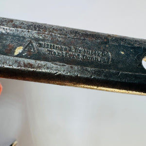 Vintage Billings & Spencer Model G Adjustable Auto Wrench, 11 Inch Hartford CT Tool, Early Mechanic Shop Wrench