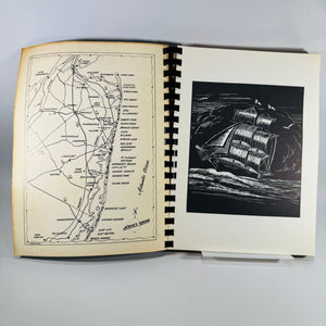 Vintage Jersey Shore Community Cookbook — Jersey Shore Cooks and Artists (1958) — Point Pleasant Hospital Guild | Illustrated Plastic Comb Binding, Regional Cooking / Community Cookbook