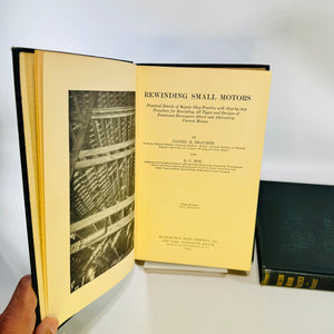 Rewinding Small Motors & Induction Motor Practice 1920s Book Lot