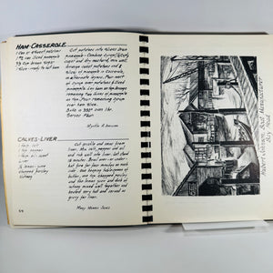 Vintage Jersey Shore Community Cookbook — Jersey Shore Cooks and Artists (1958) — Point Pleasant Hospital Guild | Illustrated Plastic Comb Binding, Regional Cooking / Community Cookbook