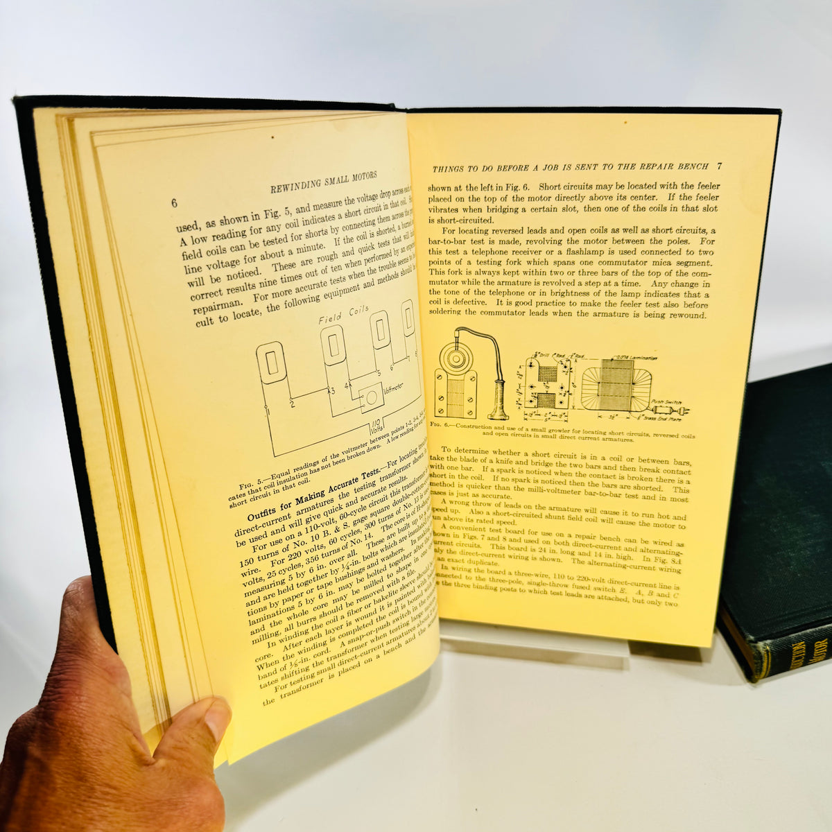 Rewinding Small Motors & Induction Motor Practice 1920s Book Lot