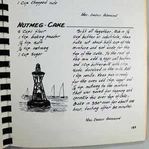 Vintage Jersey Shore Community Cookbook — Jersey Shore Cooks and Artists (1958) — Point Pleasant Hospital Guild | Illustrated Plastic Comb Binding, Regional Cooking / Community Cookbook