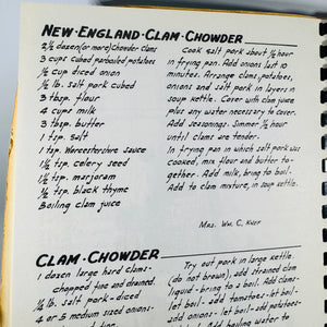 Vintage Jersey Shore Community Cookbook — Jersey Shore Cooks and Artists (1958) — Point Pleasant Hospital Guild | Illustrated Plastic Comb Binding, Regional Cooking / Community Cookbook