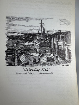 Vintage Jersey Shore Community Cookbook — Jersey Shore Cooks and Artists (1958) — Point Pleasant Hospital Guild | Illustrated Plastic Comb Binding, Regional Cooking / Community Cookbook