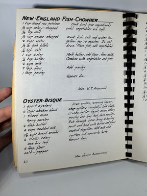 Vintage Jersey Shore Community Cookbook — Jersey Shore Cooks and Artists (1958) — Point Pleasant Hospital Guild | Illustrated Plastic Comb Binding, Regional Cooking / Community Cookbook