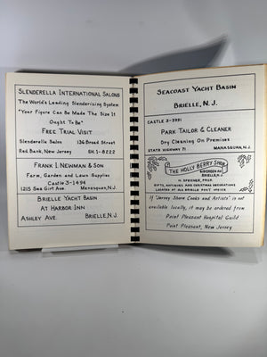 Vintage Jersey Shore Community Cookbook — Jersey Shore Cooks and Artists (1958) — Point Pleasant Hospital Guild | Illustrated Plastic Comb Binding, Regional Cooking / Community Cookbook