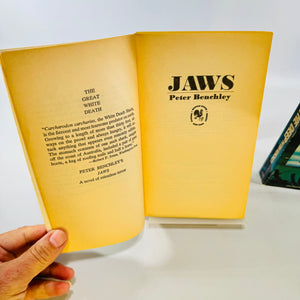 Jaws and The Deep by Peter Benchley 1975 1977 Bantam Paperback Lot