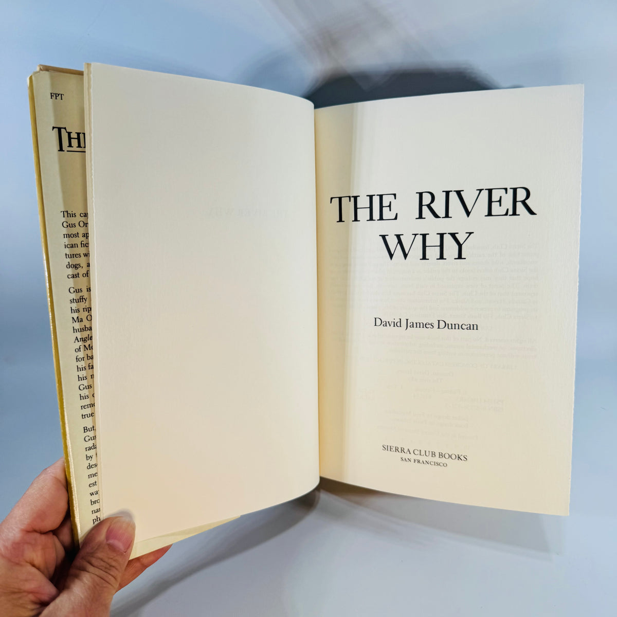 Vintage Fly Fishing Literary Fiction — The River Why (1983) — David James Duncan | First Printing Hardcover with Dust Jacket, Literary Fiction / Fishing Novel