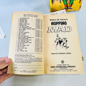 Hopping MAD, Howling MAD and The Recycled MAD 1967 to 1972 Paperback Lot