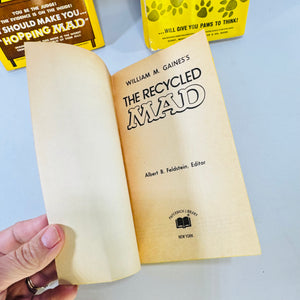 Hopping MAD, Howling MAD and The Recycled MAD 1967 to 1972 Paperback Lot