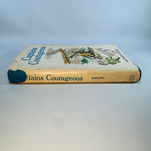 Vintage Nautical Adventure Classic — Captains Courageous (1957) — Rudyard Kipling | Lawrence Beall Smith Dust Jacket, Sea Adventure / Coming-of-Age Fiction