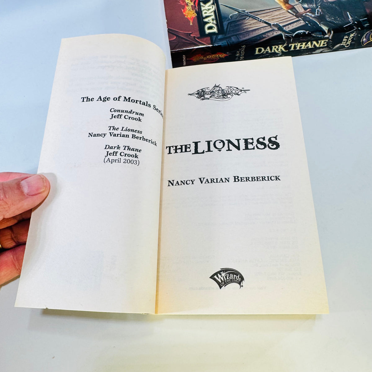 Dragonlance The Lioness & Dark Thane Age of Mortals Paperback Lot
