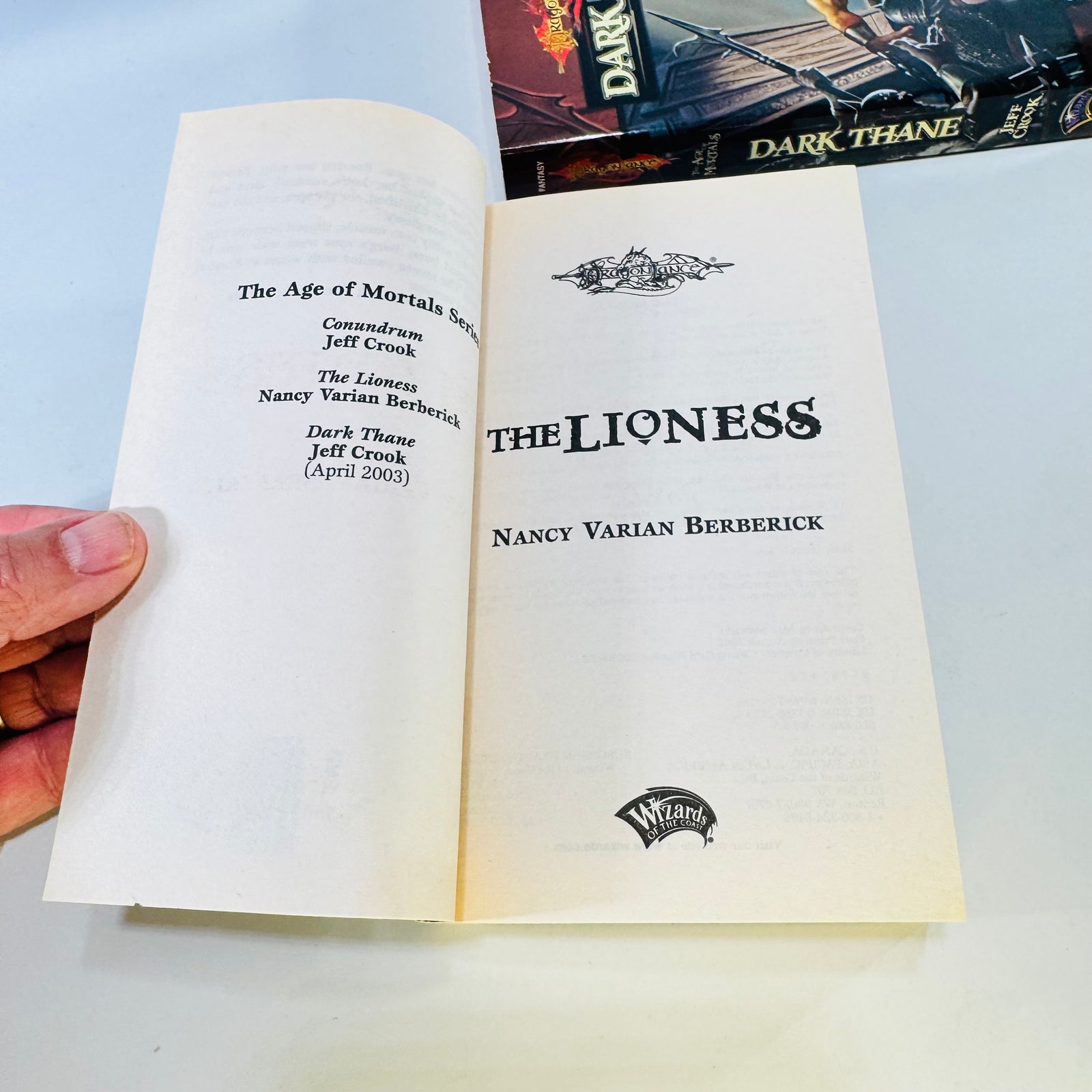 Dragonlance The Lioness & Dark Thane Age of Mortals Paperback Lot