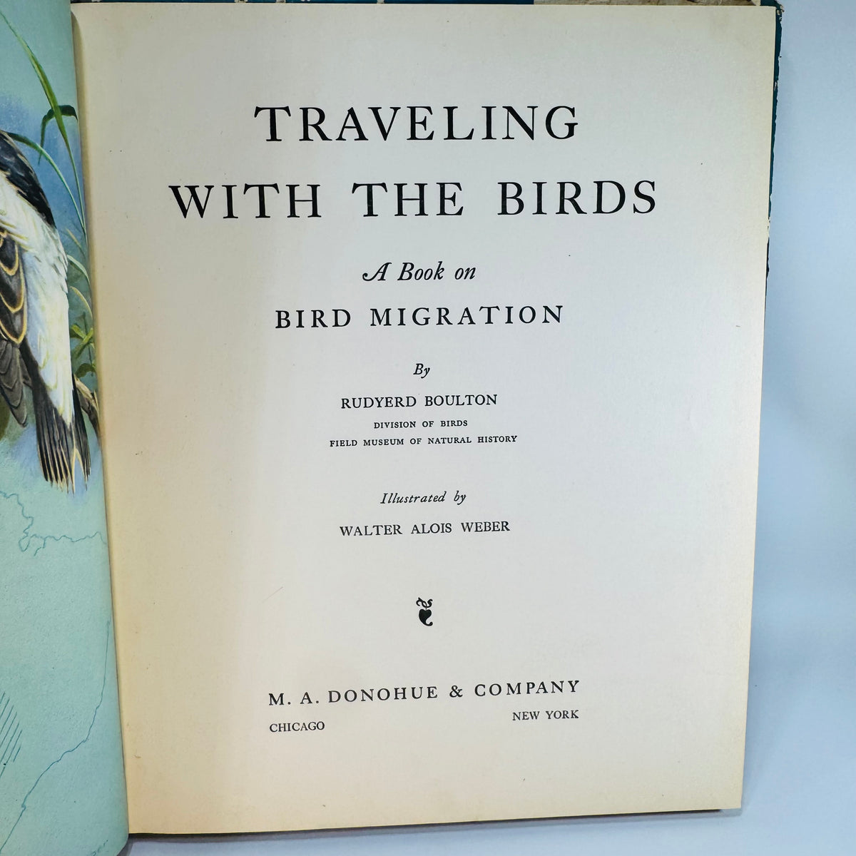 Vintage Bird Migration Illustrated Book — Traveling with the Birds (1933) — Rudyerd Boulton | Walter Alois Weber Art, Ornithology / Natural History