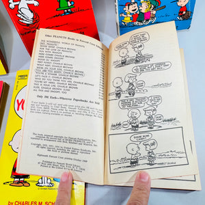 Peanuts Snoopy Fawcett Paperback Lot of 6 by Charles M. Schulz