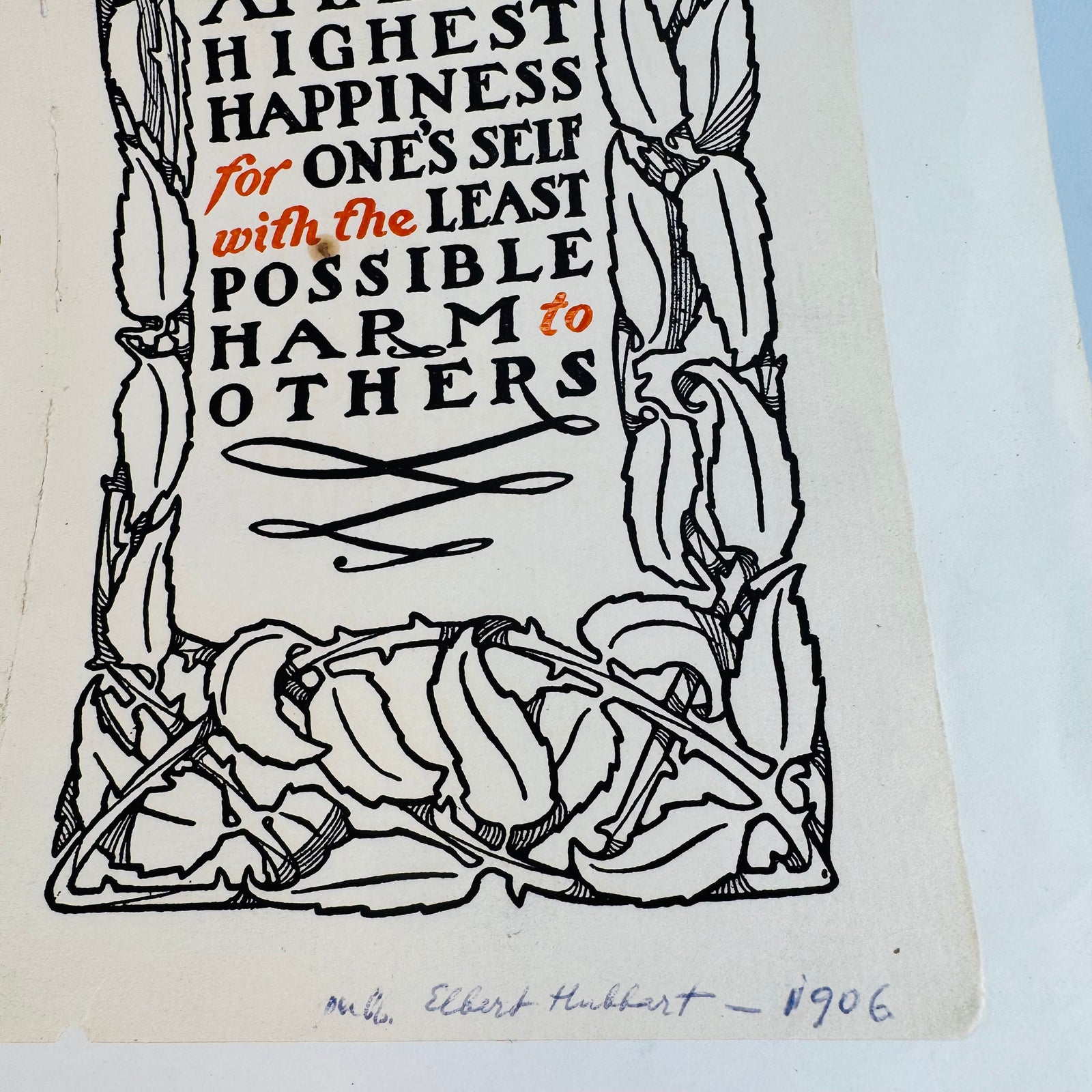 1907 Roycroft Arts & Crafts + Tiffany Ephemera Lot — Roycroft Shop Booklets, The Philistine & Decorative Prints (1906–1907) — Elbert Hubbard | Arts and Crafts Paper Lot, Arts & Crafts Ephemera