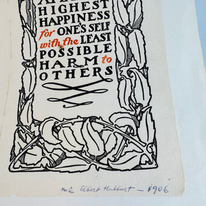 1907 Roycroft Arts & Crafts + Tiffany Ephemera Lot — Roycroft Shop Booklets, The Philistine & Decorative Prints (1906–1907) — Elbert Hubbard | Arts and Crafts Paper Lot, Arts & Crafts Ephemera