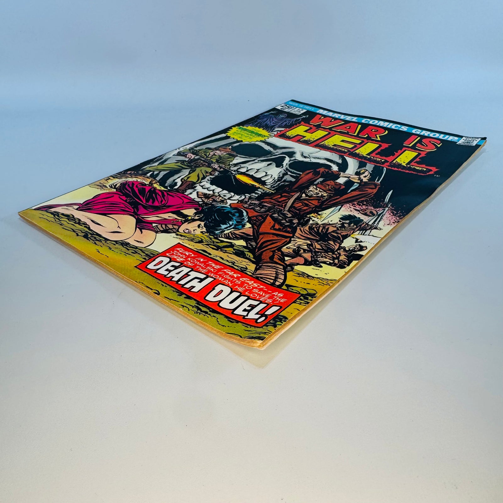 Bronze Age War Horror Comic — War Is Hell #12 (April 1975) — Chris Claremont, Don Perlin | Death Cover, Marvel, War Horror Comic