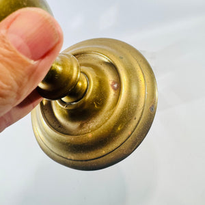 Solid Brass Baluster Candlestick 1970s Colonial Revival