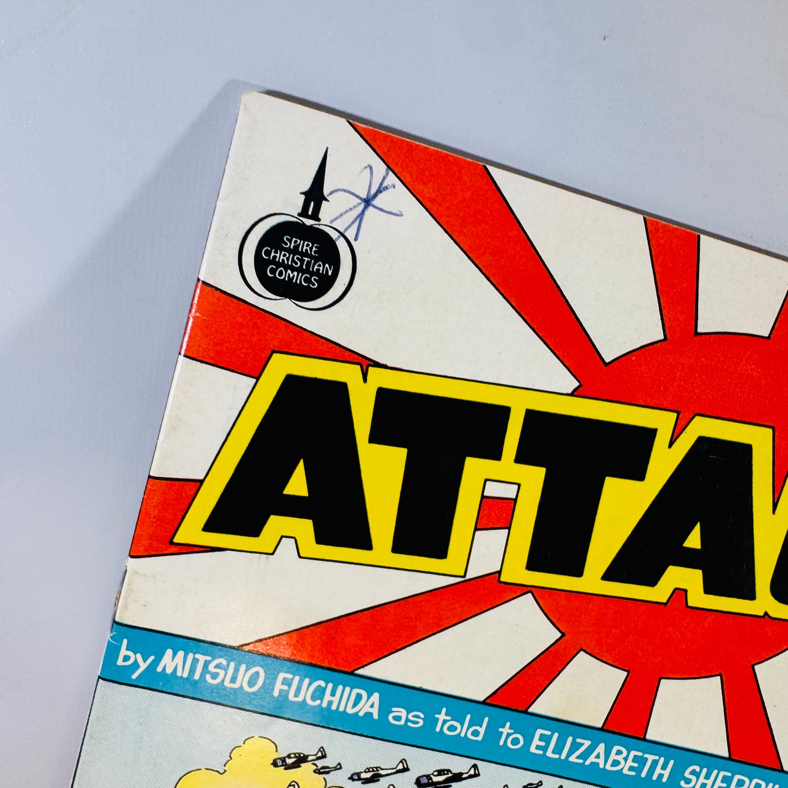 Vintage War Biography Religious Comic — Attack! (1975) — Mitsuo Fuchida, Elizabeth Sherrill & Al Hartley | Pearl Harbor Story, Spire Christian Comics