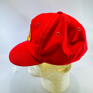 Winchester Firearms Advertising Hat 1970s 1980s Red Snapback Yellow Oval Patch Size A Just