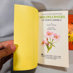 Field Guide Bundle — Wildflowers of North America (1984) & Trees (Golden Guide) — Venning; Zim & Martin | Illustrated, Pocket Guides, Field Identification Natural History
