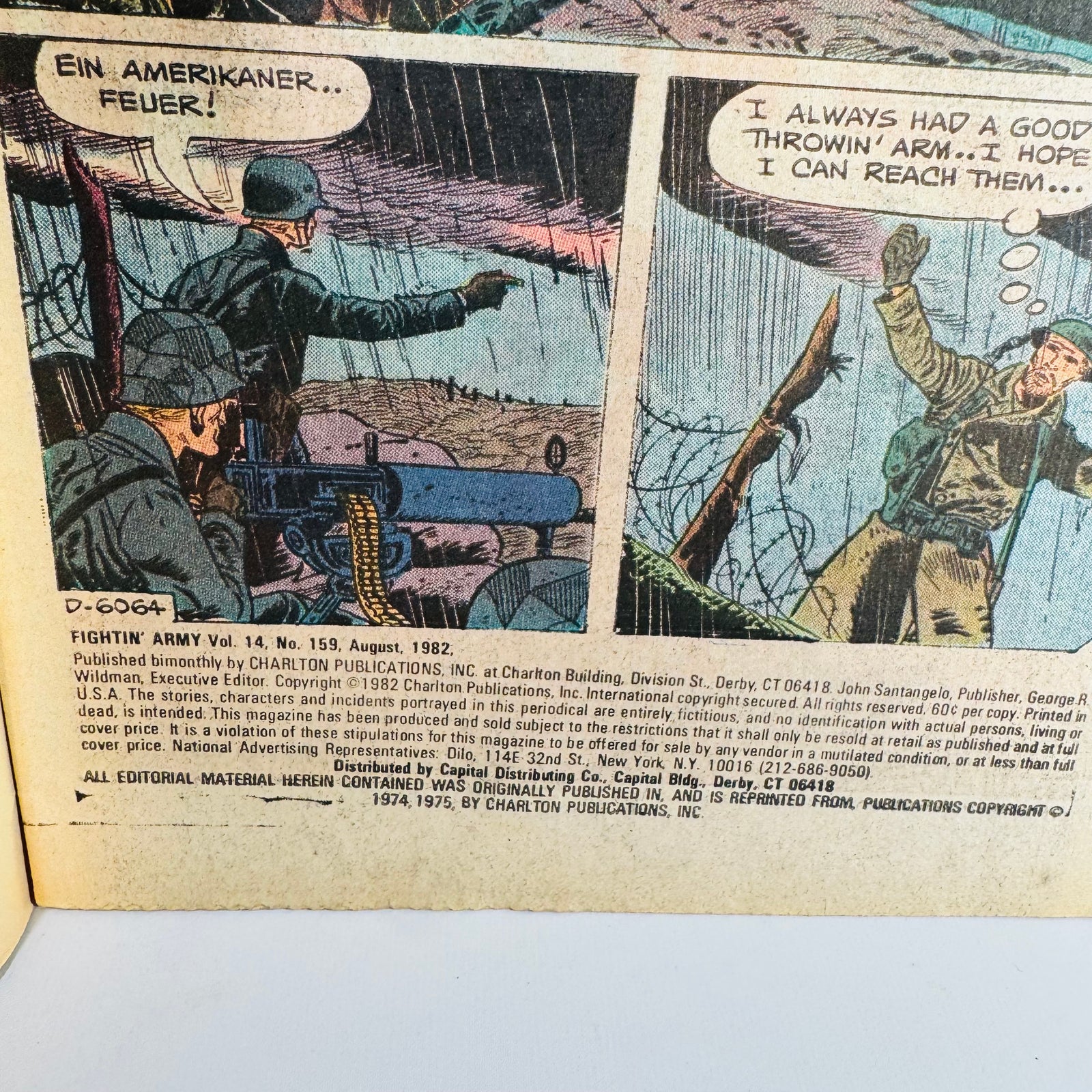 Vintage War Comics Lot — Fightin’ Army #158, #159, #160 (1982) — Charlton Comics | Bronze Age War Comic Series, Military Comics