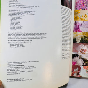 Celebrate! Wedding Cakes (1986, 4th Printing) — Wilton Enterprises | Pictorial Hardcover, Culinary Arts Baking & Cake Decorating