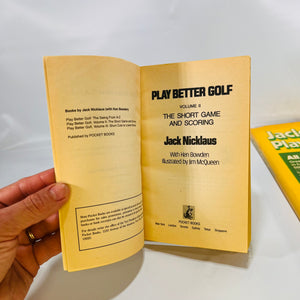 Two Jack Nicklaus Books Playing Lessons 1981 and Play Better Golf 1981 Vintage Golf