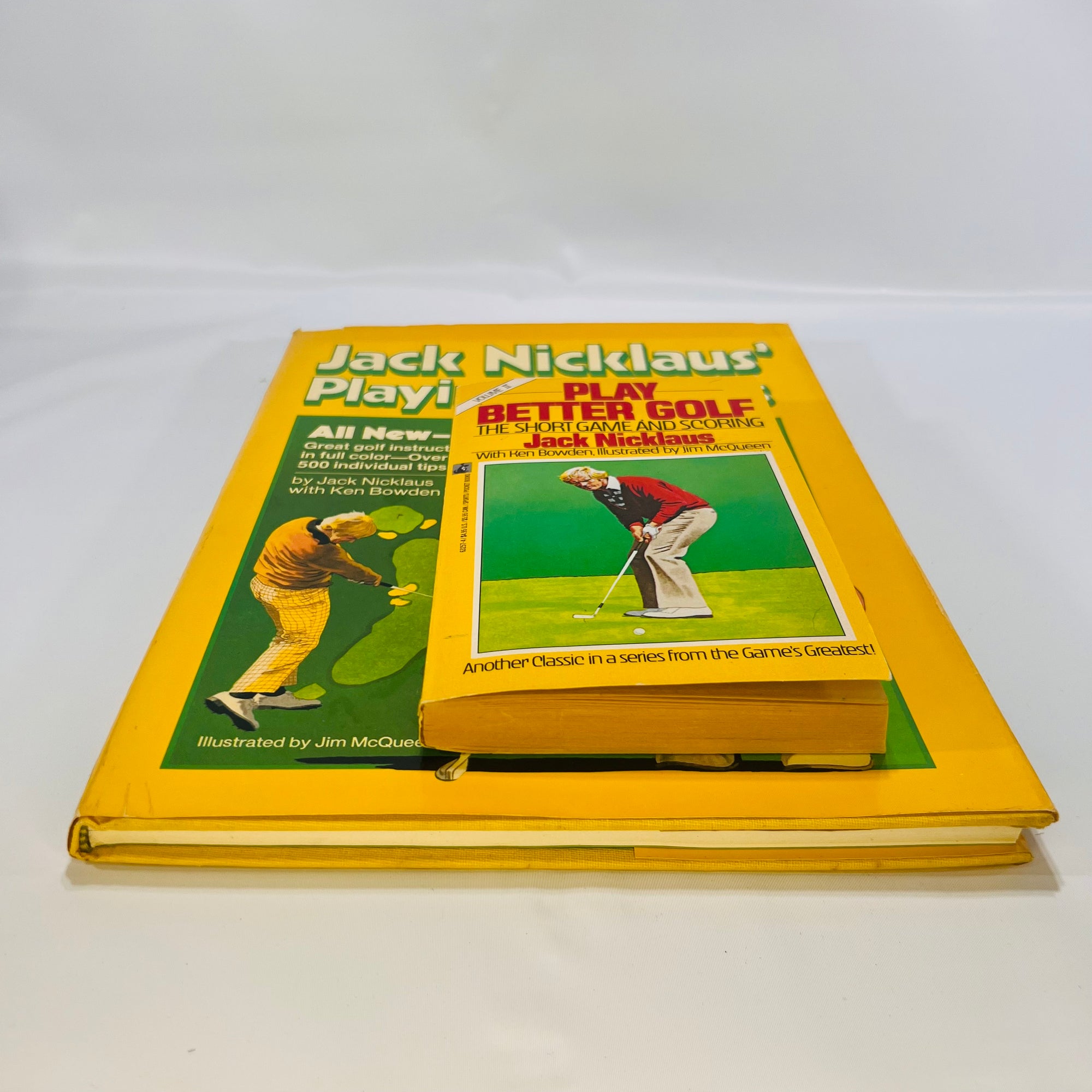 Two Jack Nicklaus Books Playing Lessons 1981 and Play Better Golf 1981 Vintage Golf