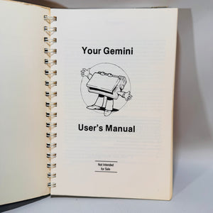 Gemini-10X/15X User’s Manual (1983) — Star Micronics | Spiral-Bound Guide with Diagrams & BASIC Code, Technology/Computer Manual