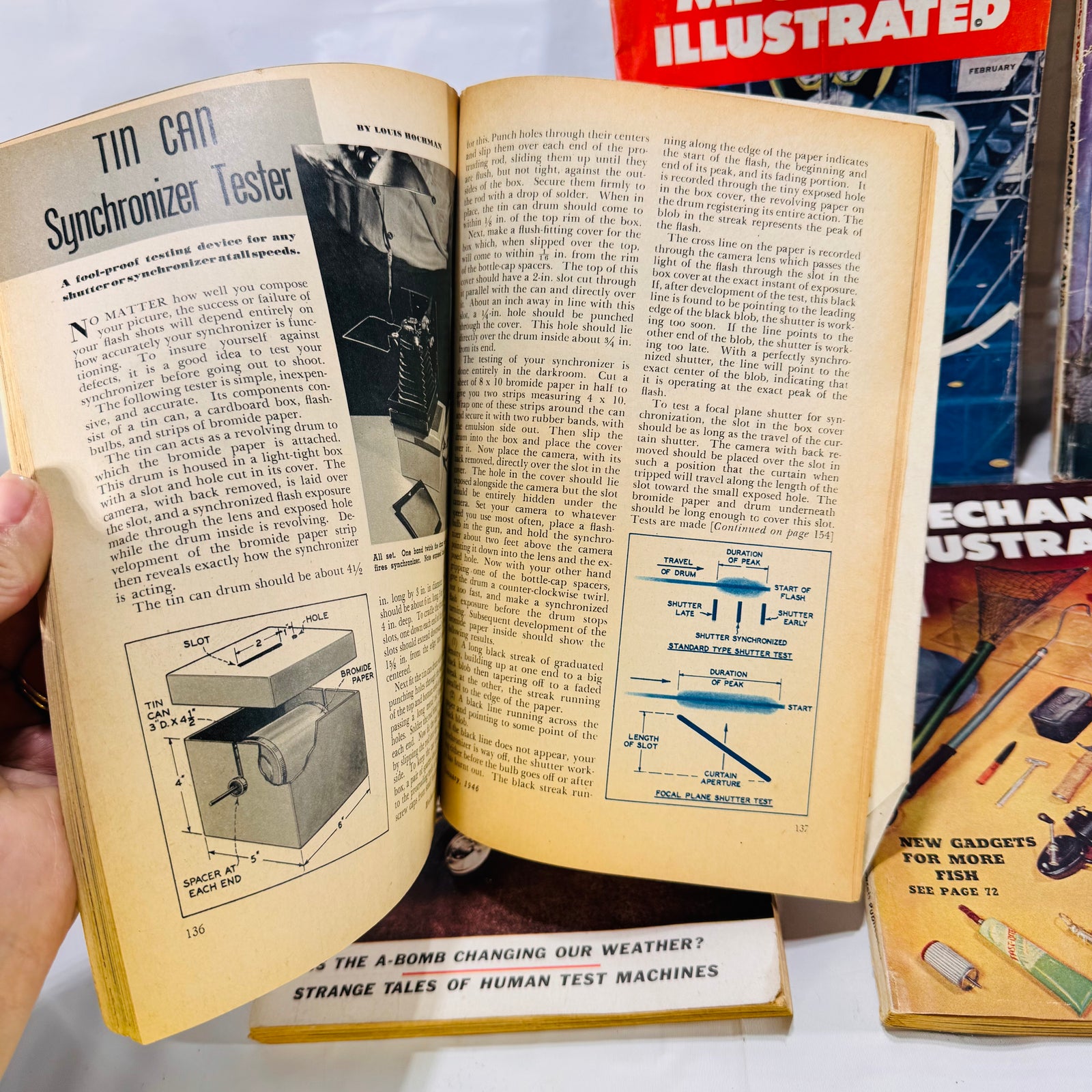 Set of 5 Vintage Mechanix Illustrated Magazines (1946–1953) by Fawcett Publications
