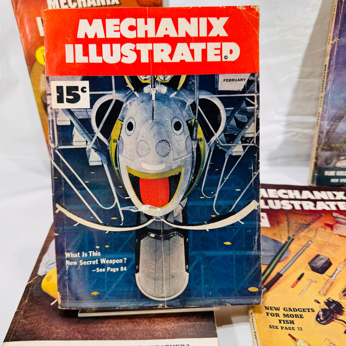 Set of 5 Vintage Mechanix Illustrated Magazines (1946–1953) by Fawcett Publications
