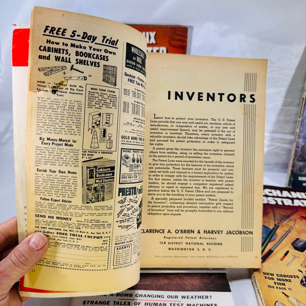 Set of 5 Vintage Mechanix Illustrated Magazines (1946–1953) by Fawcett Publications