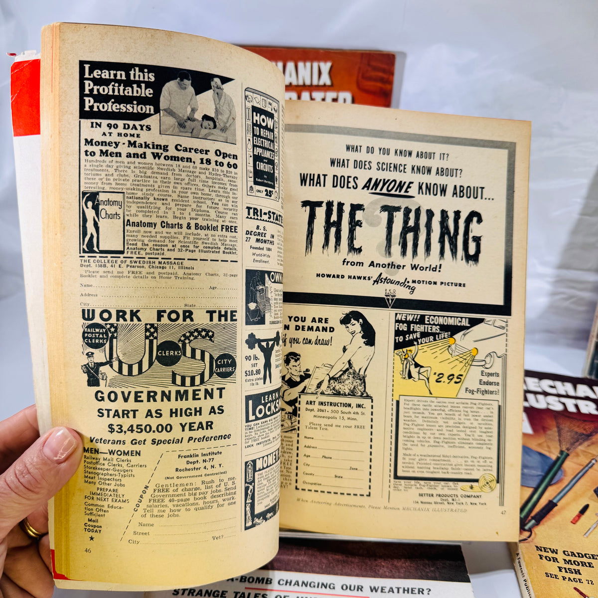 Set of 5 Vintage Mechanix Illustrated Magazines (1946–1953) by Fawcett Publications